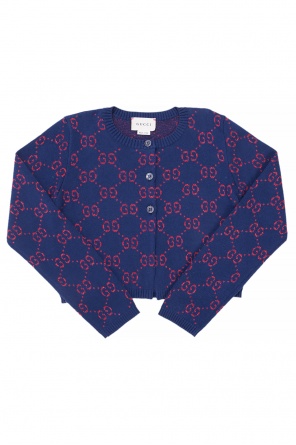 Cardigan with embroidered logo, zdjęcie 1 Cardigan with embroidered logo od Gucci Kids
